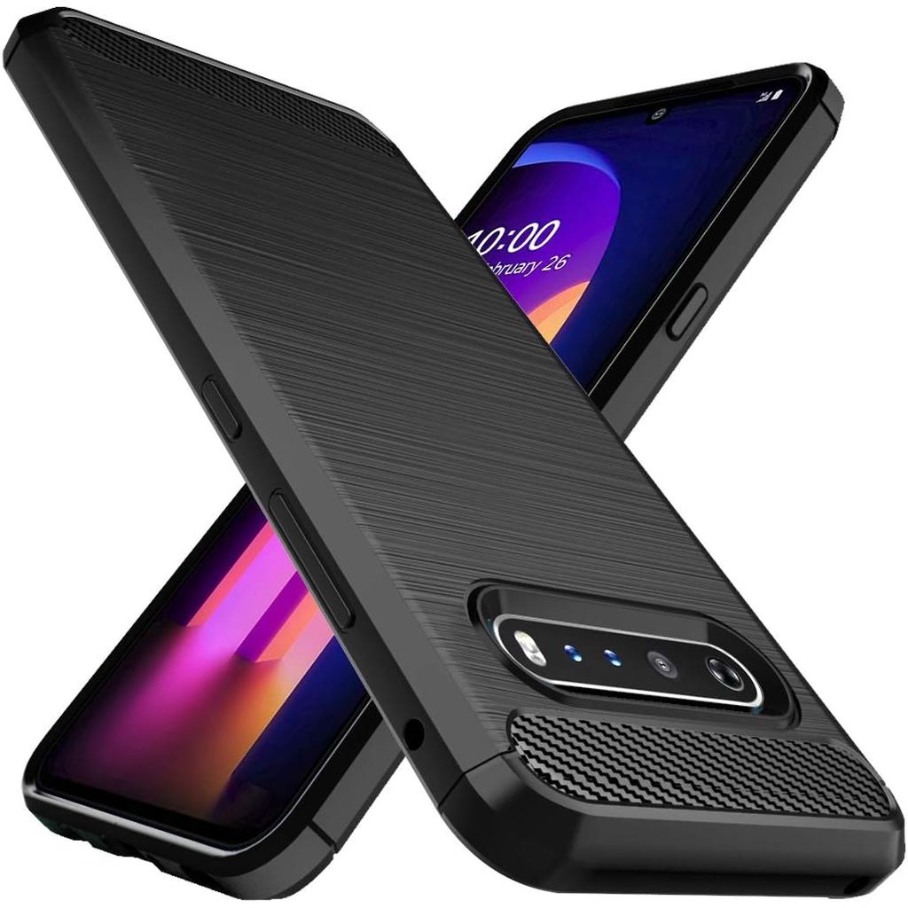Osophter สําหรับ LG V60 ThinQ กรณี, LG V60 กรณี Shock-Absorption ยืดหยุ่น TPU ยาง Full-Body ป้องกันโ
