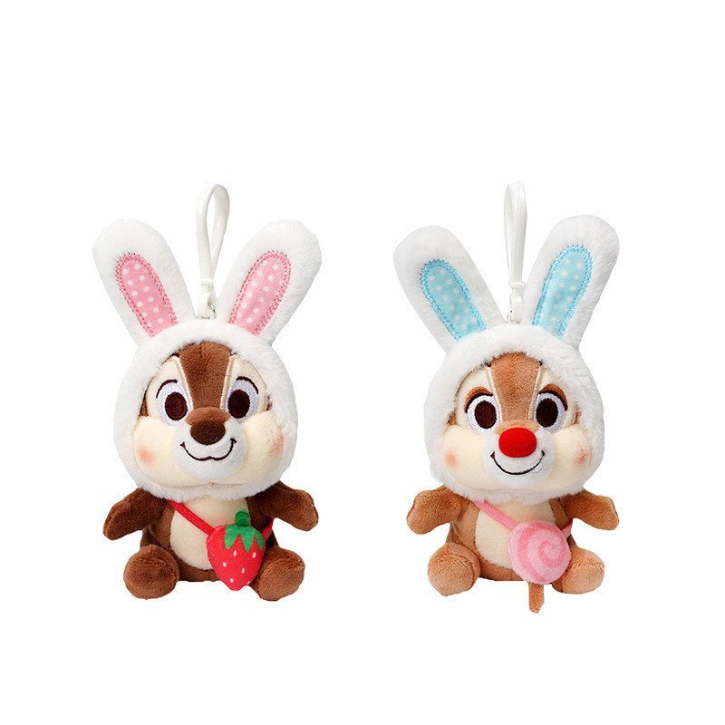 [Aria] จี้สามตา Stitch Plush Toy Chip n Dale พวงกุญแจ