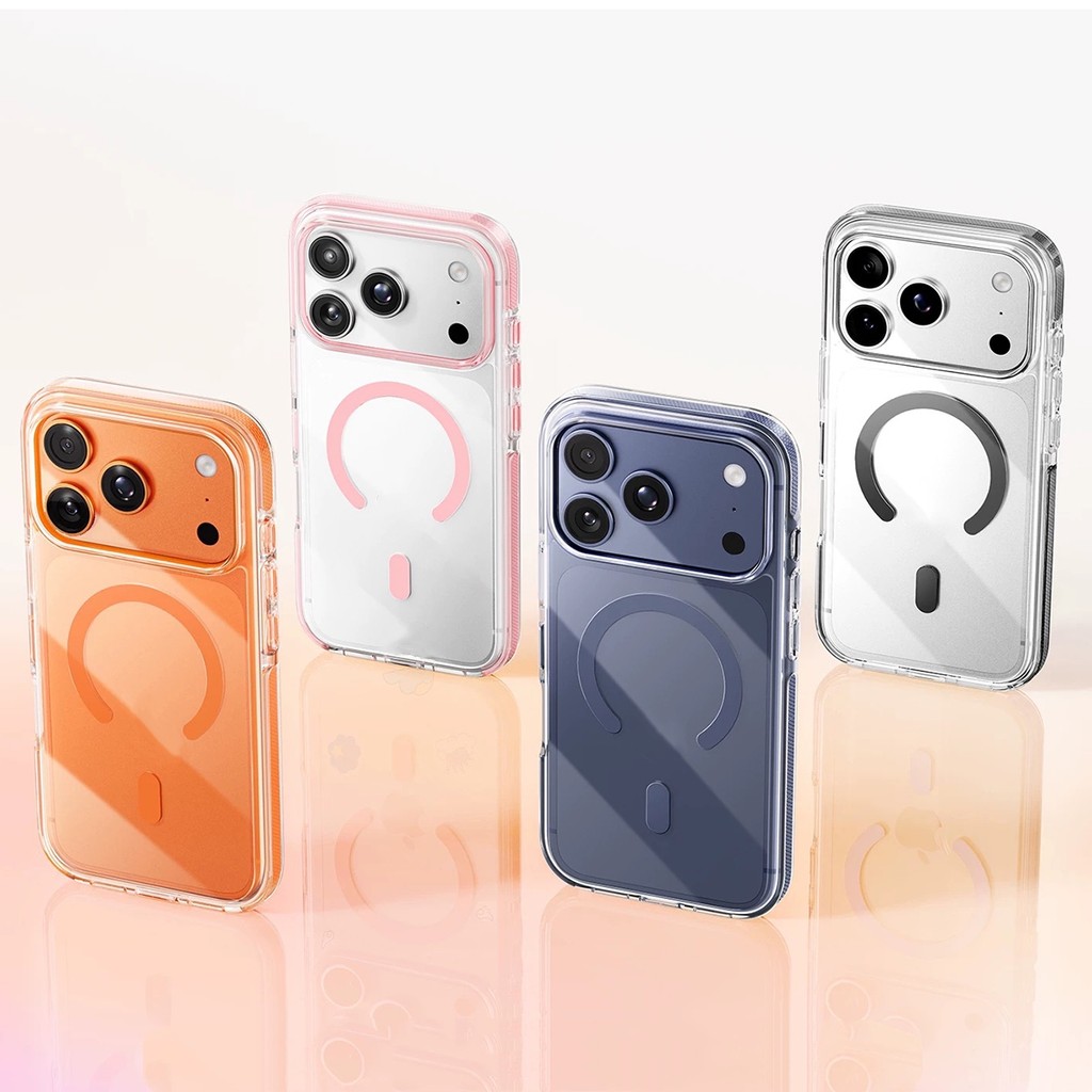 แม่เหล็ก 2 ใน 1 คริสตัลน้ําแข็งเคสโทรศัพท์สําหรับ ไอโฟน 17 16 มือโปร สูงสุด 17 16 15 14 มือโปร สูงสุด กันกระแทกป้องกันปลอก