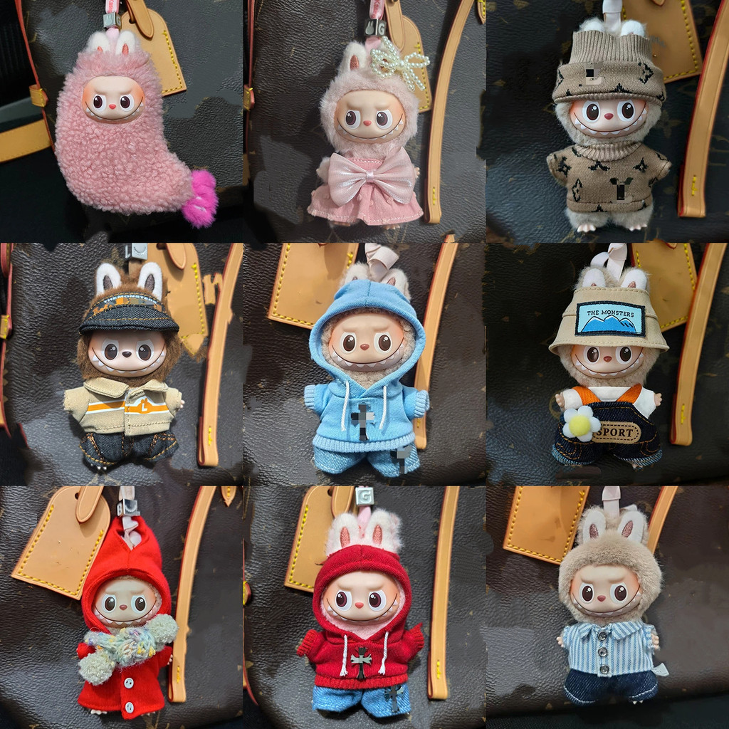 ((เฉพาะเสื้อผ้า) 4.0 Mini Labubu Heart Bottom Code เสื้อผ้าเด็ก Labubu Clothes Accessories