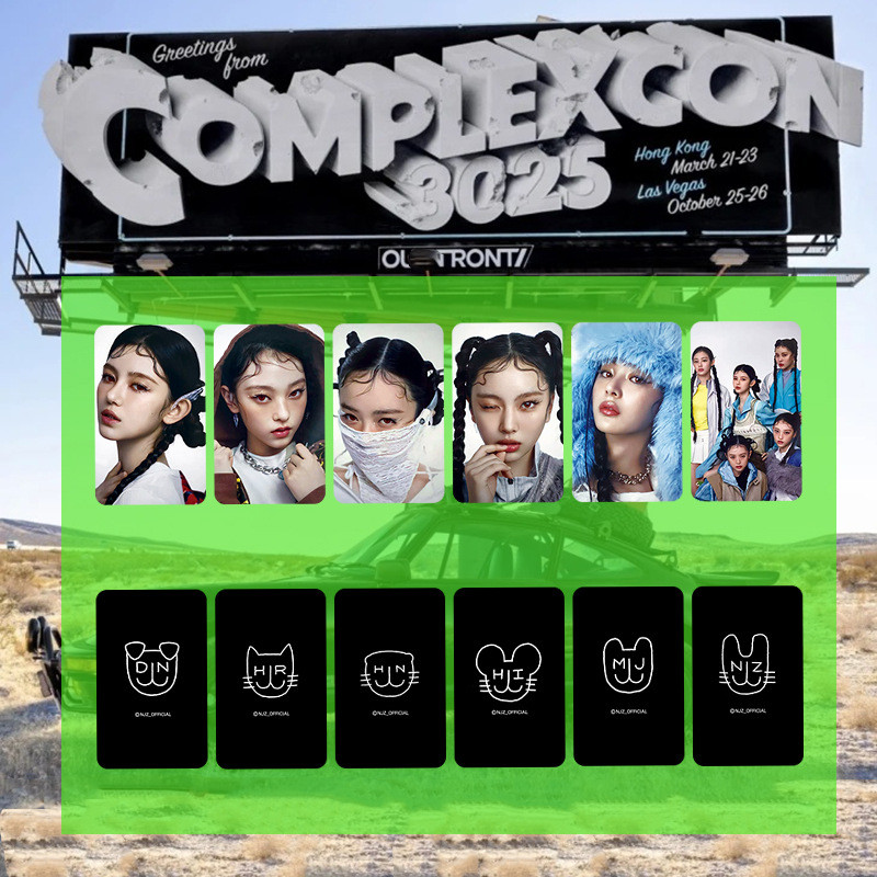 NEWJEANS คอนเสิร์ตฮ่องกง Photocard COMPLEXCON HAERIN HANNI MINJI Photocard