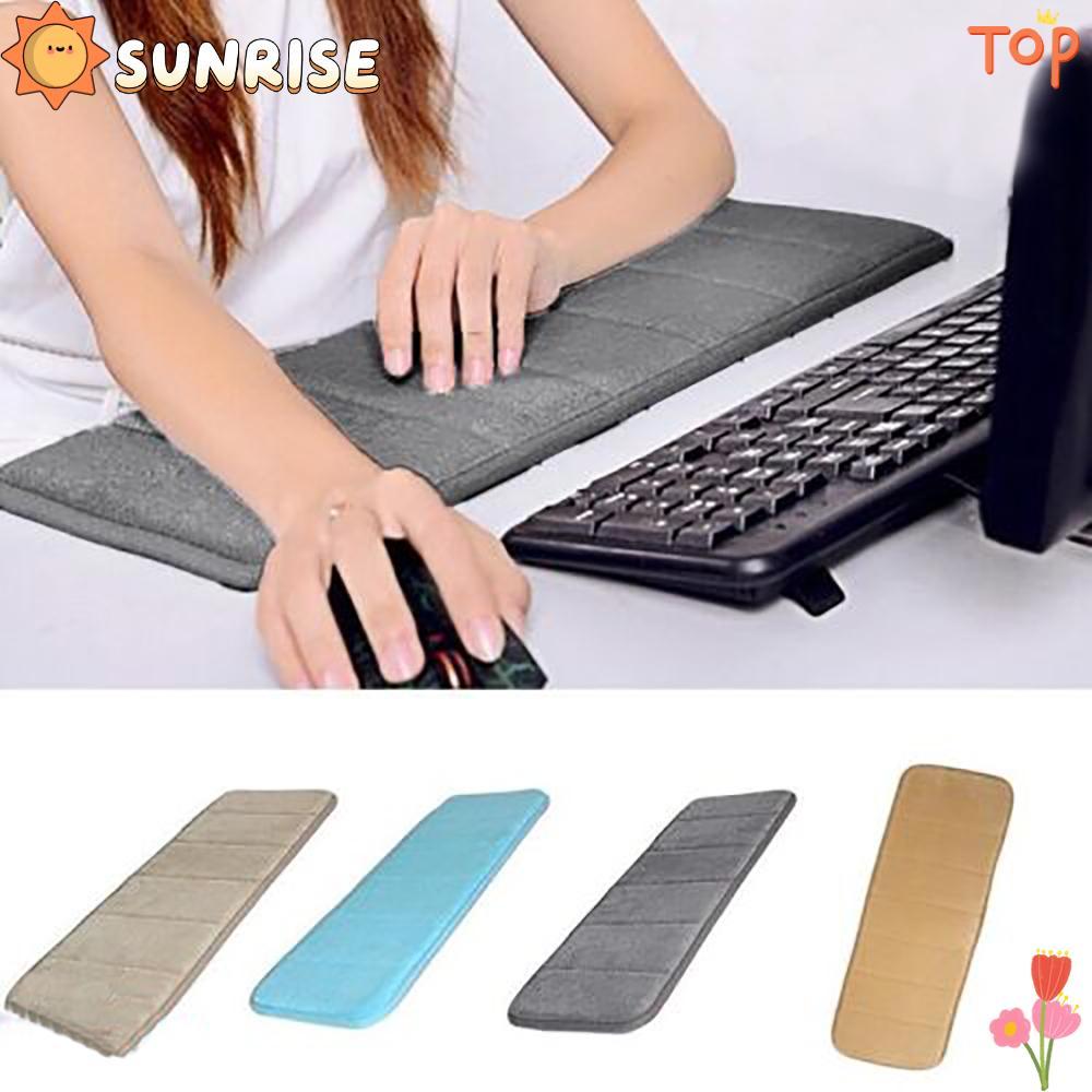 พระอาทิตย์ขึ้น เสื่อข้อศอกข้อมือคอมพิวเตอร์,60*20ซมแผ่นข้อศอกคีย์บอร์ดดูดซับเหงื่อ,ของขวัญผ้าฝ้ายนุ่มพิเศษแป้นพิมพ์ที่วางข้อศอกสําหรับโต๊ะตั้งโต๊