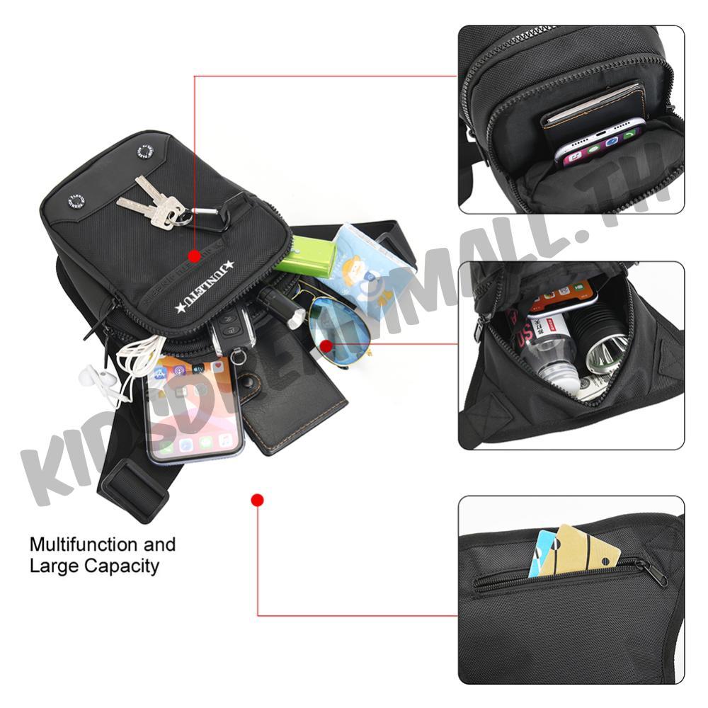 ผู้ชายกันน้ําต้นขากระเป๋ากลางแจ้งขี่รถจักรยานยนต์ ฉ แอนนี่ เข็มขัดเอวแพ็ค - รูปที่ 3