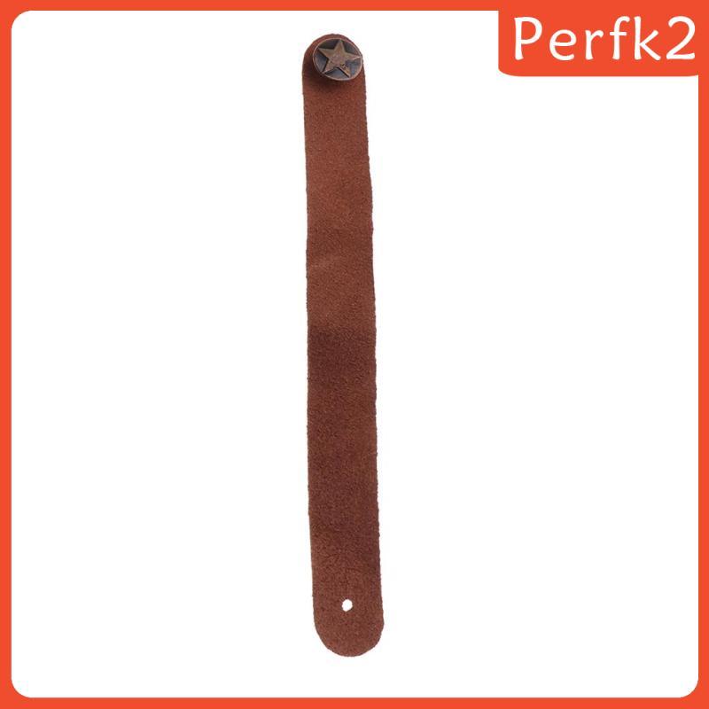 [Perfk2] กีตาร์หนัง Ukulele สายคล้องตะขอปุ่มสําหรับอะคูสติกพื้นบ้านกีตาร์คลาสสิก 8.27x0.87 นิ้ว