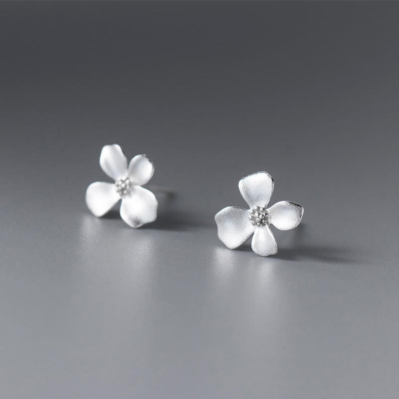 Frangipani Earrings ต่างหูเงินแท้ S925 [MERCELO] - รูปที่ 2