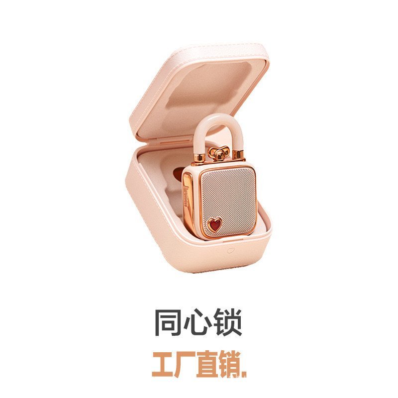 Divoom Divoom บลูทูธเสียงมินิไร้สายลําโพงขนาดเล็กของขวัญวันเกิดสาวสารภาพล็อคศูนย์กลางแผ่นเสียง