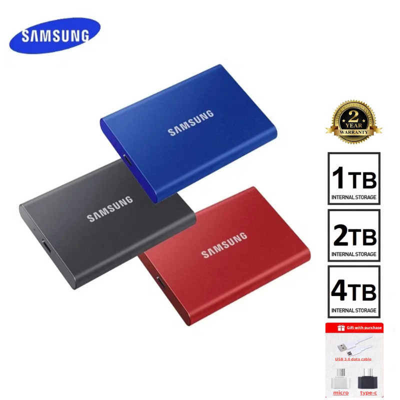 ฮาร์ดไดรฟ์ภายนอก 128TB 64TB 16TB 8TB HD Type C USB3.1 แบบพกพา SSD 4TB 2TB 1TB