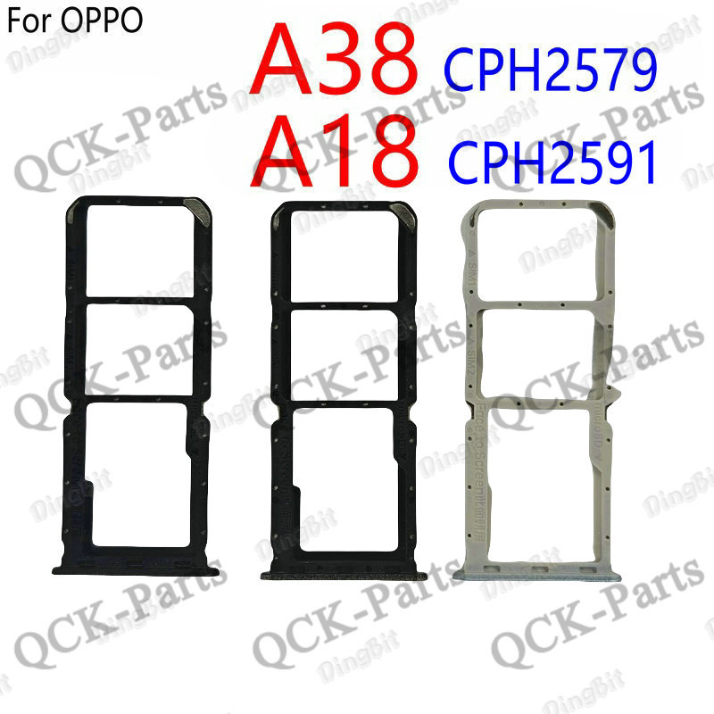 สําหรับ OPPO A18 A38 CPH2591 CPH2579 ซิมการ์ดถาดผู้ถือสล็อต