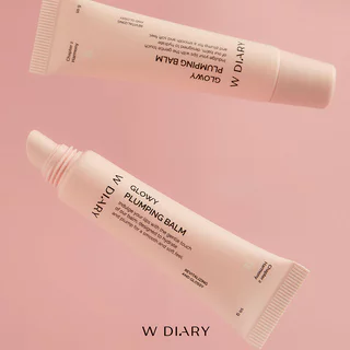 W diary Glowy Plumping Balm 10g ดับบลิว ไดอารี่ ลิปบาล์มบำรุงริมฝีปาก.