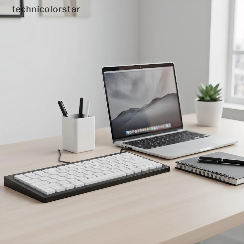 Trsr 10pcs สีขาว CFX Low Profile PBT Keycaps สําหรับ Chosfox LCK Low Profile MX Switch คีย์บอร์ดเกมค