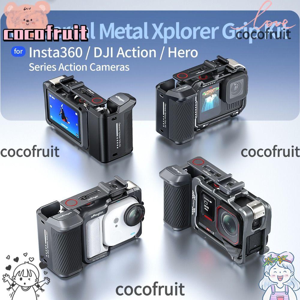 COCOFRUIT Xplorer Grip Kit Handle, อลูมิเนียม Quick Release Street Grip Vlog Holder, น้ําหนักเบาสําห