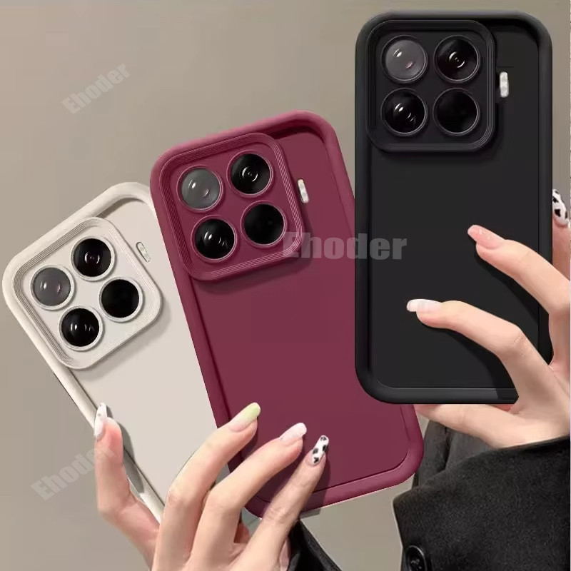 ปลอกสําหรับ Xiaomi 15T Pro 14T 5G 4G 2025 กรณีซิลิโคนเหลวอ่อนสําหรับ Mi14T Mi 14TPro 15TPro ป้องกัน TPU กันกระแทกสีดํากรณี