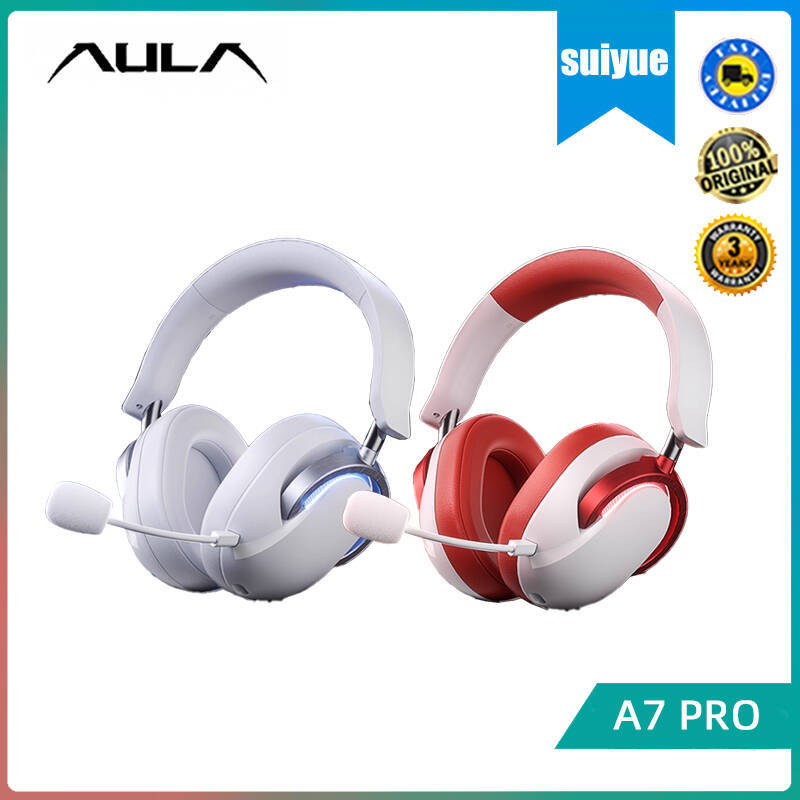 AULA A7Pro E-sports ชุดหูฟัง ชุดหูฟังสําหรับเล่นเกมไร้สาย บลูทูธโหมดสี่โหมด