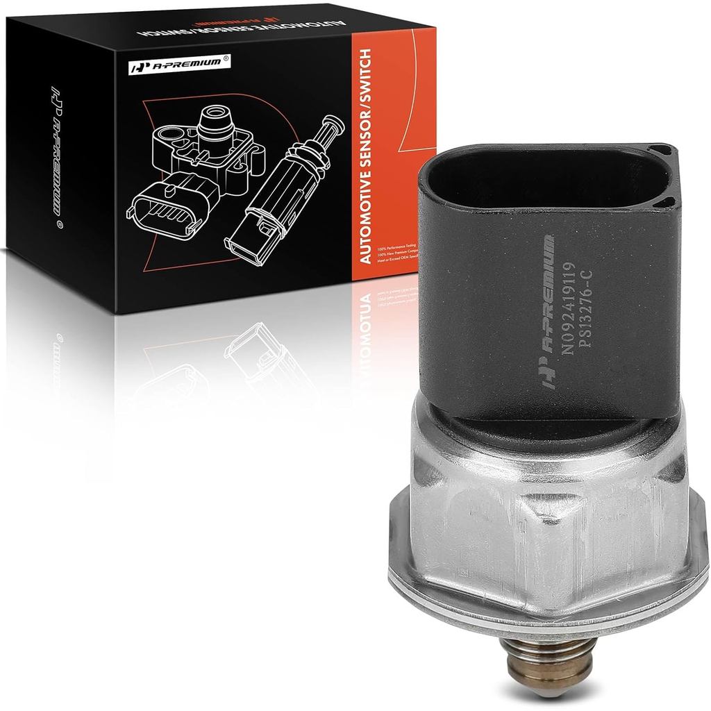 เซ็นเซอร์วัดแรงดันฉีดน้ํามันเชื้อเพลิง A-Premium [3 Pins] ใช้ได้กับ BMW 335i, 335i xDrive, 335xi, X5