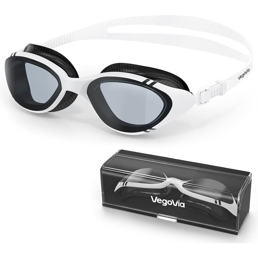 Adult Swim Goggles for Men Women Swimming Goggles Pool Anti-Fog/UV Water Swim Glasses Goggle with Ca