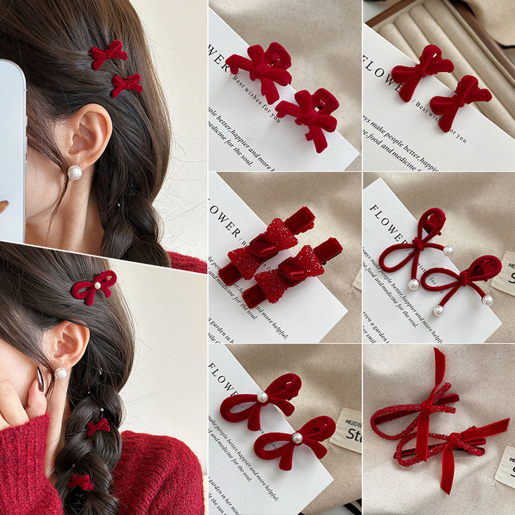 K&S🎀2026 โบว์สไตล์ใหม่ฤดูใบไม้ร่วงฤดูหนาว แห่กัน คลิปคว้าขนาดเล็ก