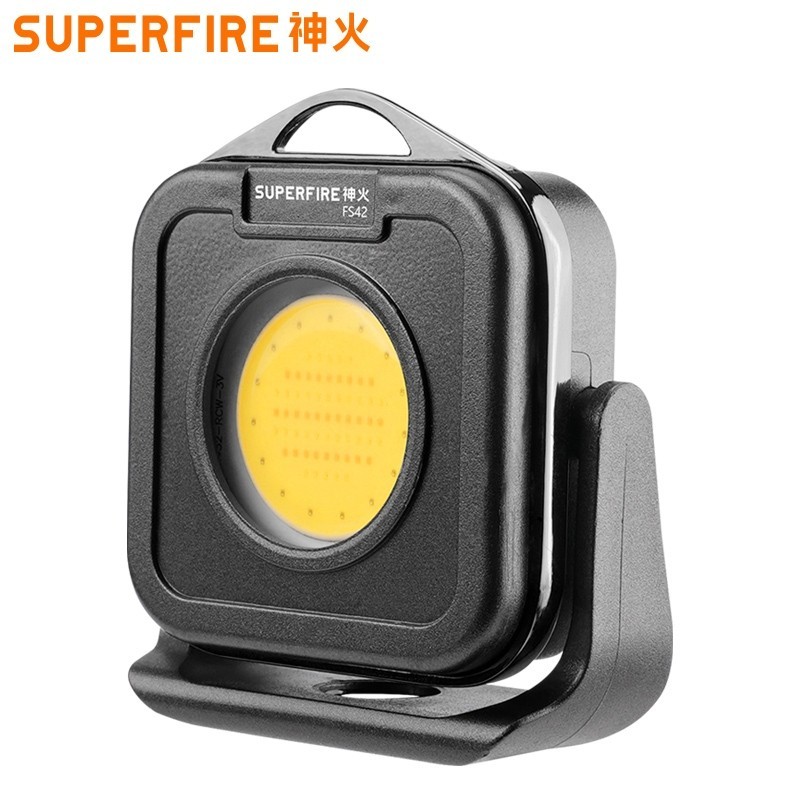 SUPERFIRE FS42 12W ไฟ COB อเนกประสงค์ ชาร์จ Type-C ไฟกลางแจ้ง ไฟโปรเจคเตอร์ พกพา ไฟแคมป์ LED — صورة 2