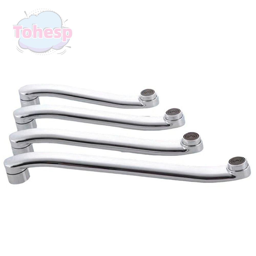 TOHESP Faucet Extender Connector, Quick Open Stainless Steel Basin Faucet Tube, Durable S-type Sink 