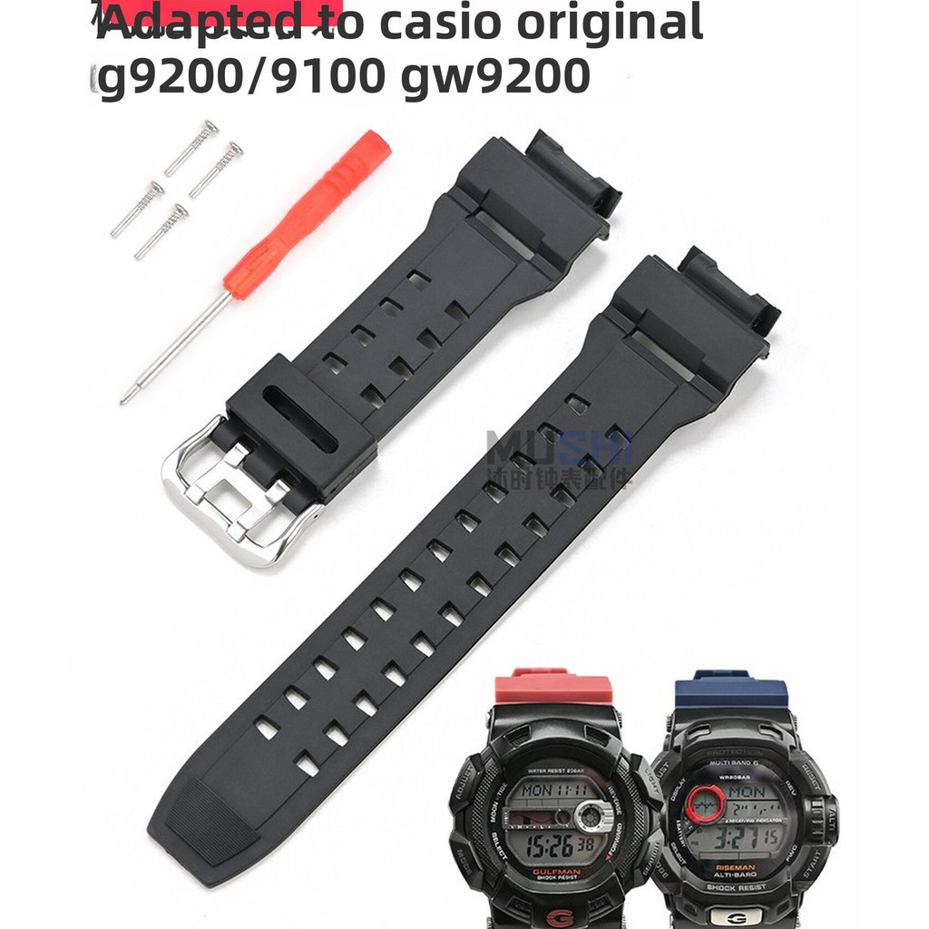 ปรับให้เข้ากับ Casio CAISO original G9200 GW9200 9101 9102 9110 9125 สายเรซิน