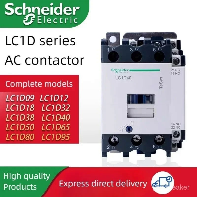 Schneider Elektrische Wisselschakelaar Lc1d40 D50 D65 D80 D95 Lc1d12 D18 D25 D32 D38 B7c F7c M7c 12V