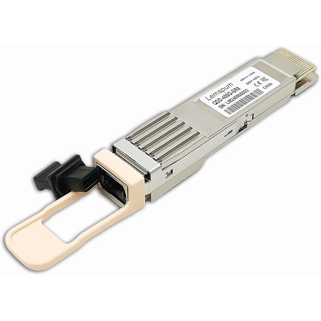 QDD-400G-SR8 400Gb Multimode QSFP-DD 400GBASE-SR8 PAM4 850nm 100m DOM MPO-16/APC MMF Optical Transce