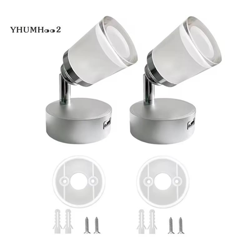 [yhumh002]รถ RV Caravan ภายใน Wall Sconce รถ RV อ่านหนังสือภายใน Led Spot Light Dimmiable 12-24V 3W 