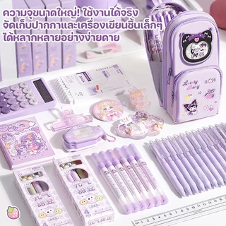 กระเป๋าใส่ดินสอ 6 ชั้น12ช่อง กล่องใส่ดินสอนักเรียน กระเป๋าใส่ปากกา กล่องดินสอเครื่องเขียน ความจุขนาดใหญ่