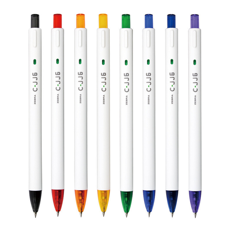 ZEBRA ยี่ห้อ (ZEBRA) ปากกาเจลกดสีรุ้ง 0.5 มม. ปากกาลายเซ็นกระสุน JJ6 251H108