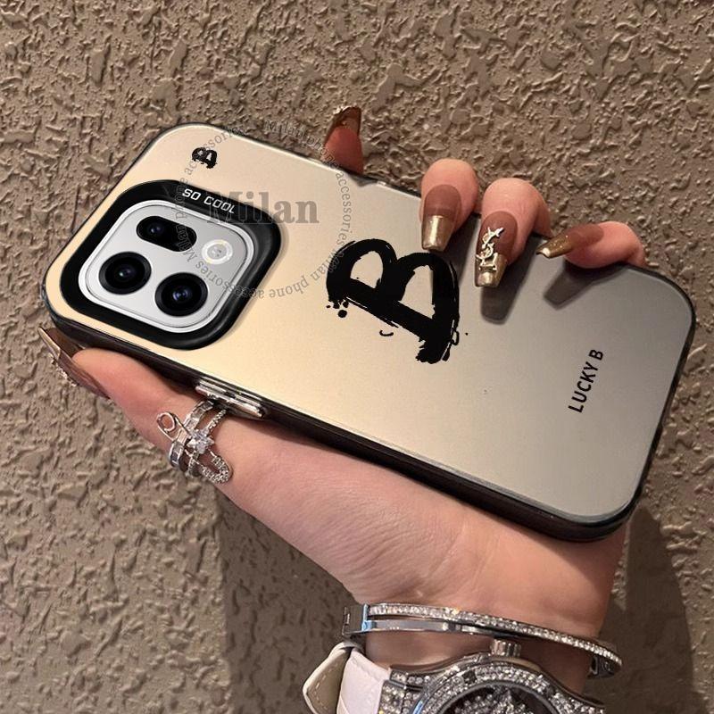 เคส OPPO Find X9 X8 เคส OPPO Find X9 X8 Pro เคสกันกระแทก เคสตัวอักษร A-Z 26 ตัว เคสโทรศัพท์แบบด้านแข็ง - รูปที่ 2