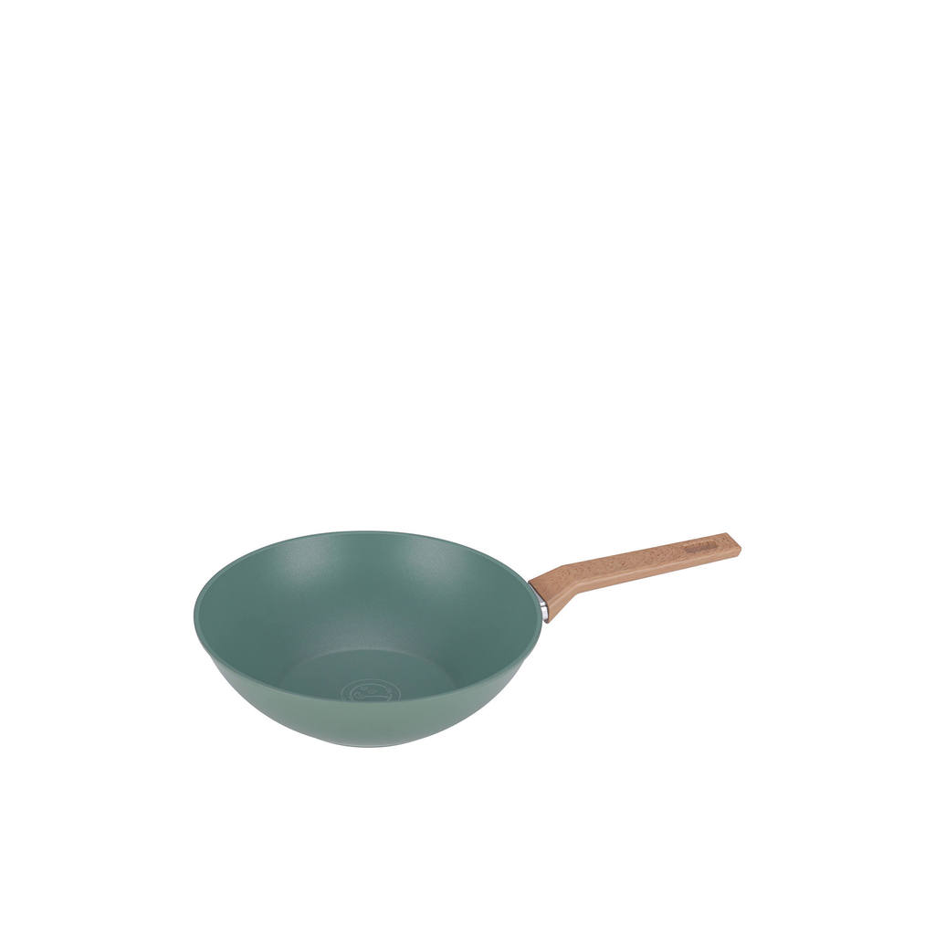 CUIZIMATE - กระทะ Wok Go Goreen 28 ซม. สีมะกอกเข้ม