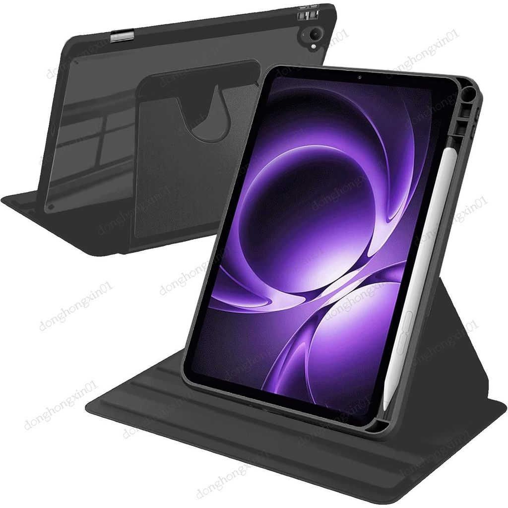 สําหรับ Xiaomi Pad MIni 8.8 "2025 กรณี Mi Pad 7 8 Pro 11.2 พร้อมผู้ถือปากกา 360 หมุนอะคริลิค Clear Hard แท็บเล็ตสําหรับ Redmi Pad 2 Pro 12.1 Pad 2 Poco Pad 12.1 นิ้วกรณี