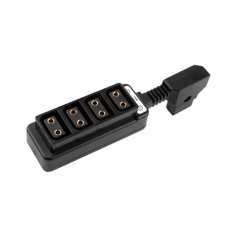 QUU D-tap ถึง 4 D-Tap Camera Power Distribution Hub D-tap Four Way Splitter Cable