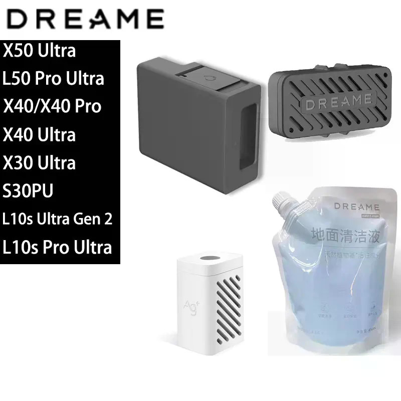 Dreame X50 Ultra / L10s Ultra Gen3 / X30 Ultra / X40 Ultra อัตโนมัติเพิ่มโมดูลน้ํายาทําความสะอาดโมดูลกําจัดกลิ่นไอออนเงิน