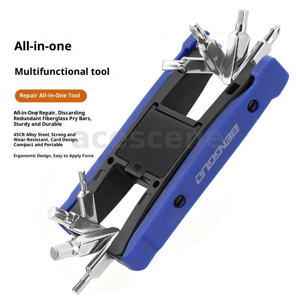 BENGGUO Multi-function Bike Tool Kit พร้อม Compact Plier Set และ Hex Key Wrench Set สำหรับการซ่อมจัก