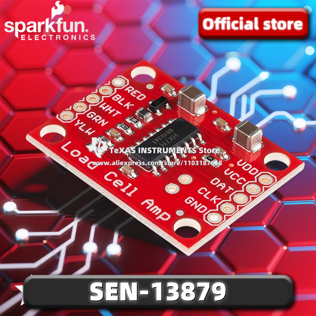 TI OfficialSparkFun Load Cell Amplifier - HX711 SEN-13879