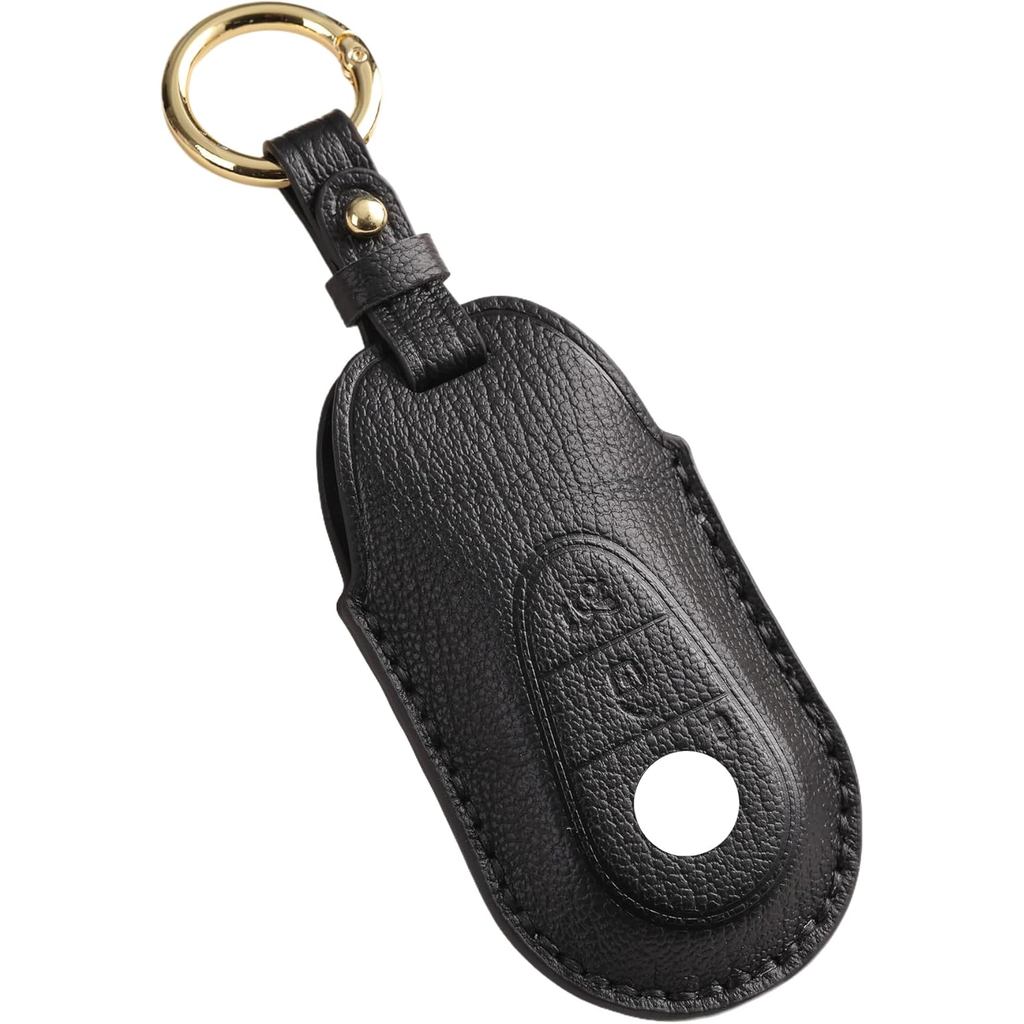 กุญแจหนังแท้ Fob สําหรับ Mercedes-Benz CES Class GLC CLE EQE EQS C260 C300 AMG GLC300 2021-2025 Key 