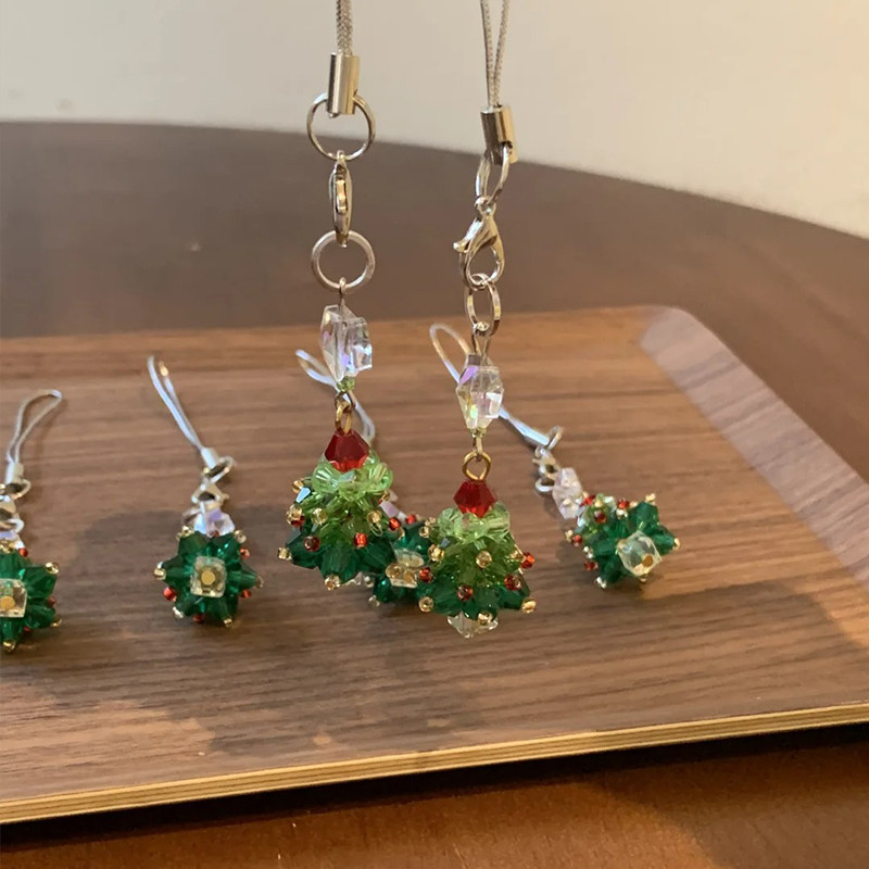 อุปกรณ์ประดับมือถือแบบสร้างสรรค์ลูกปัดโซ่ ทำมือ ขนาดเล็ก เหมาะสำหรับเป็นของขวัญในเทศกาลวันหยุด - รูปที่ 4