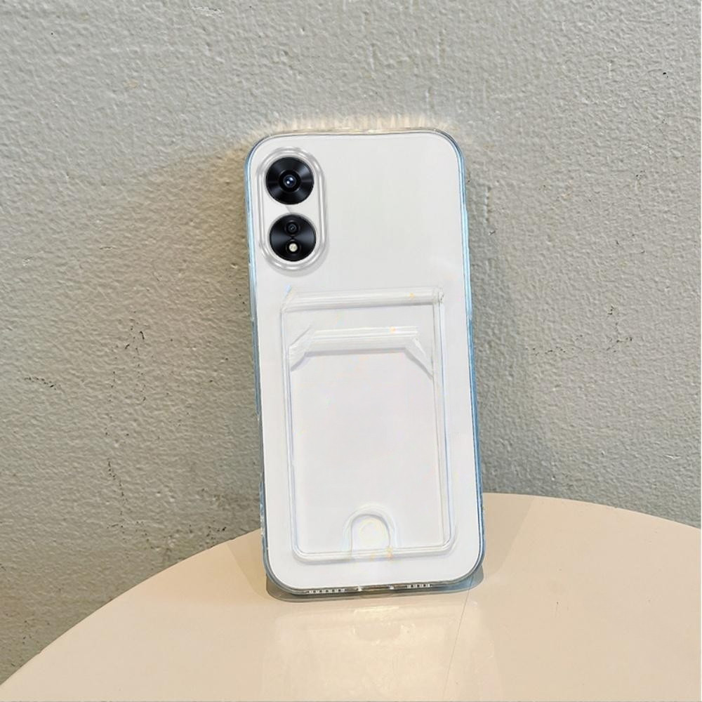 OPPO A18, A38 4G, A58 4G, A60, A78 4G 5G, A98 5G, A5I CASE CARD CLEAR TRANSPARENT SOFT SLOT CARD / W