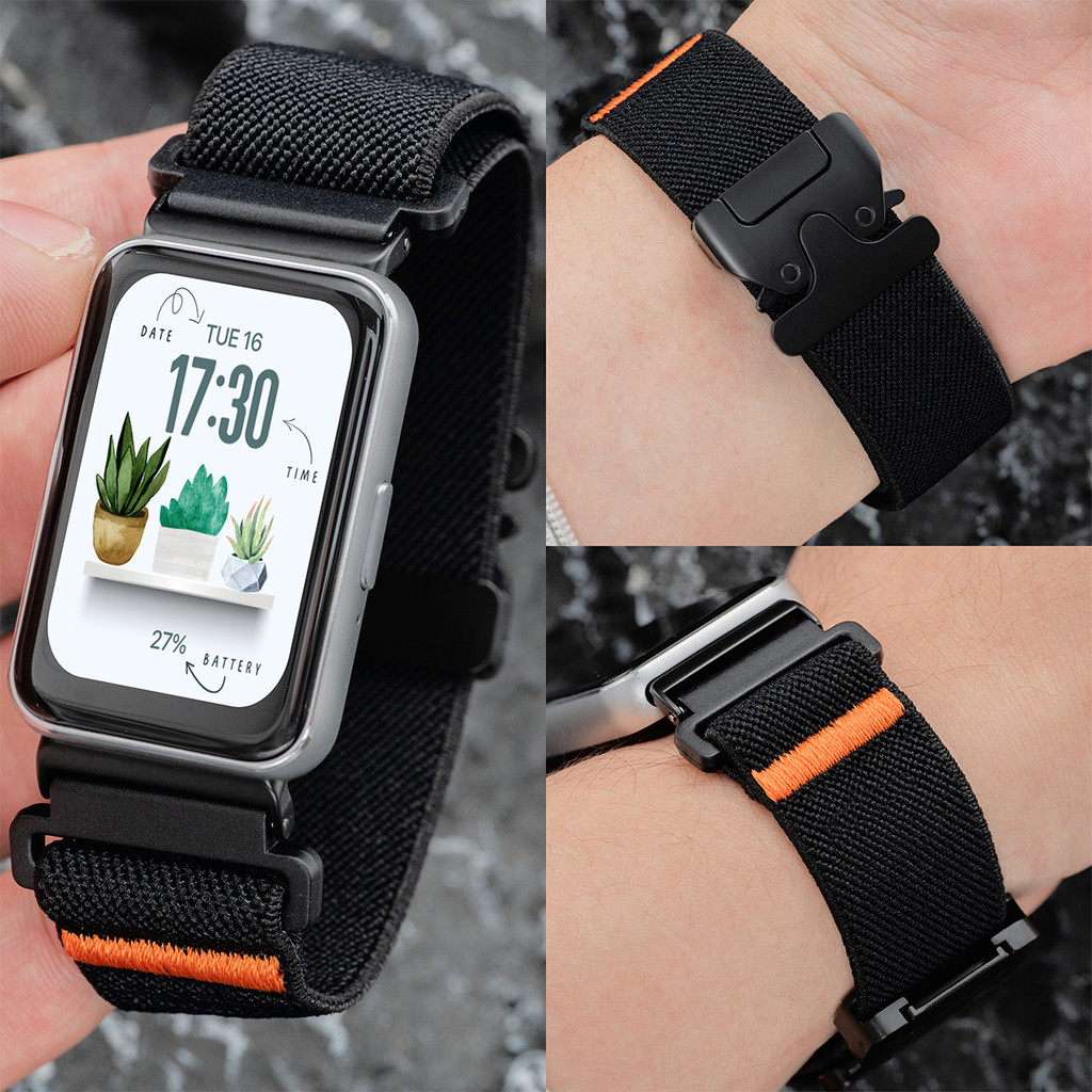 สายรัดสําหรับ Samsung Galaxy Fit 3 สายรัดข้อมือทอคอร์เรียสําหรับสร้อยข้อมือ Samsung Galaxy Fit 3
