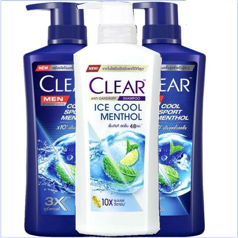 Clear Men Shampoo 370 มล. ลดการสะสมของน้ำมันและแบคทีเรีย