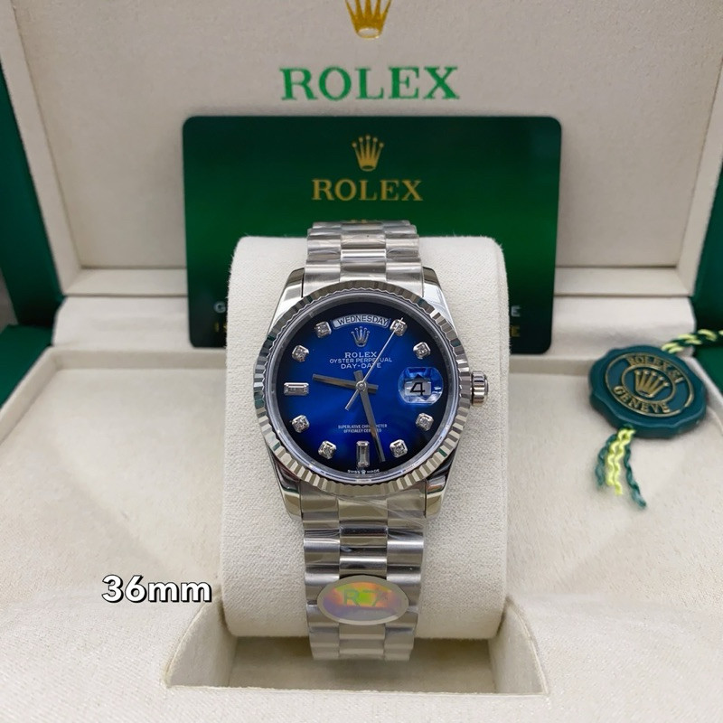 (พร้อมส่งในไทย) นาฬิกา Rolex daydate งานสวย โรงงาน R7 เหมือนทุกจุดครับ รายละเอียดสวย