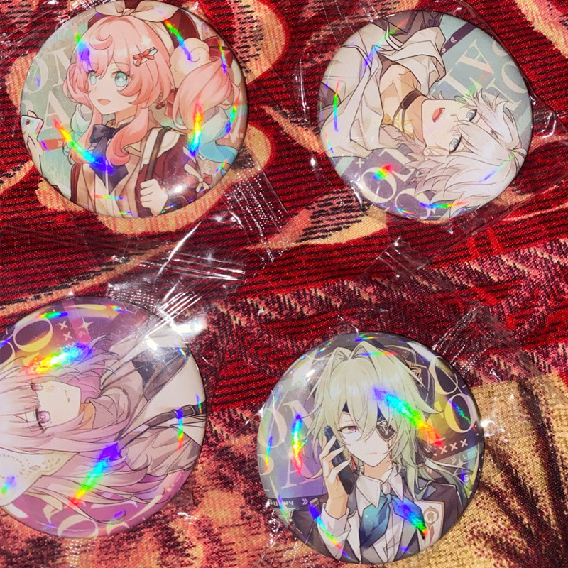 4 ชิ้น/แพ็คเกม Pin Khaslana Painon NeiKos496 Anaxa Anaxagoras Castophyrice Hyacine Hyacine Hyacine H