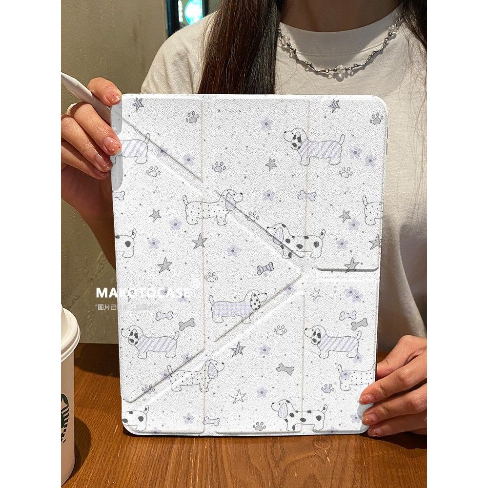 Apple เคสแท็บเล็ต เหมาะสําหรับ Apple iPad เคสป้องกัน Air6 Splash Ink Star Dog Printing mini7 เคส iPa