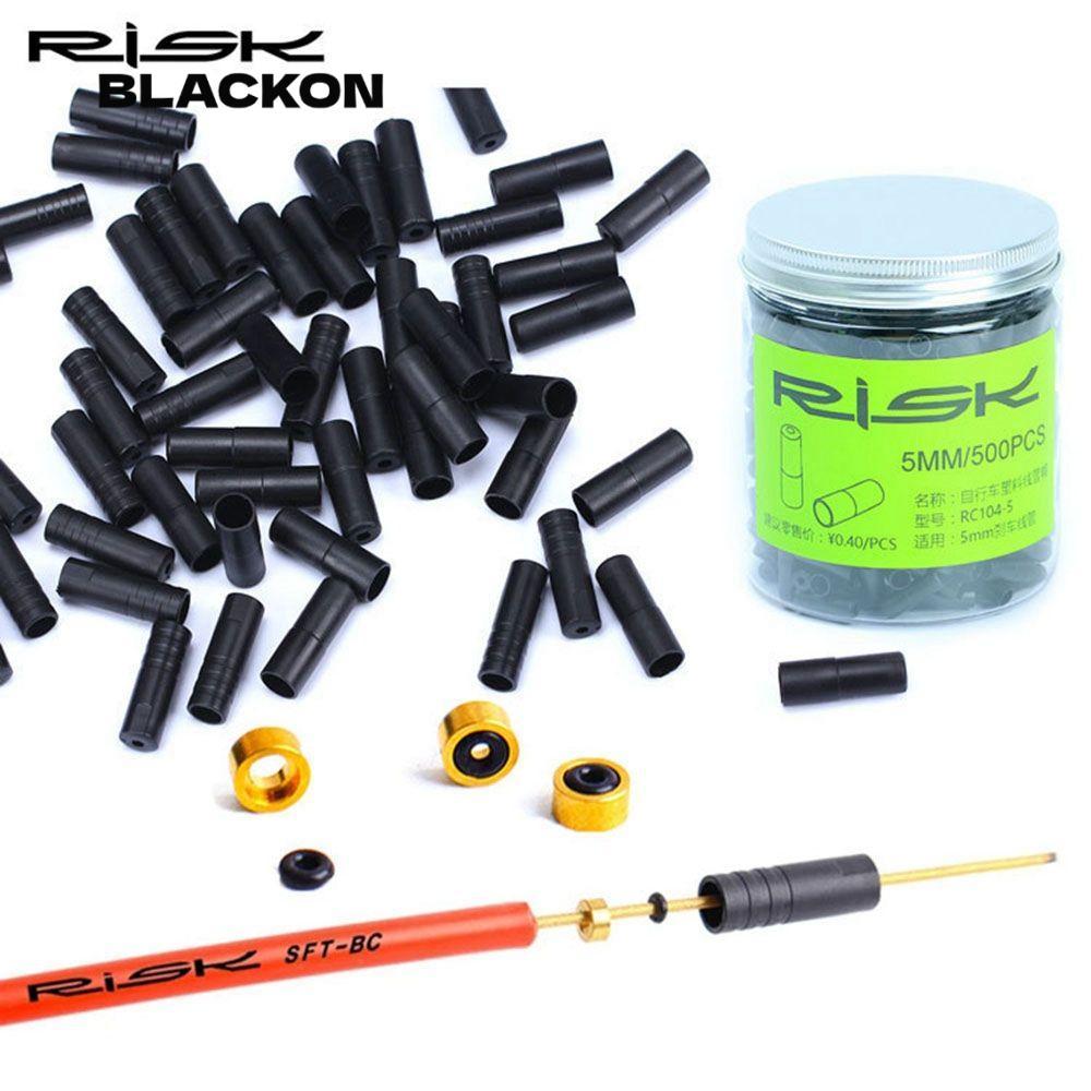 BLACKON ฝาครอบปลายสายกลางแจ้งสำหรับ MTB และจักรยานเสือหมอบ ป้องกันสายเบรกภายนอกและหลอด