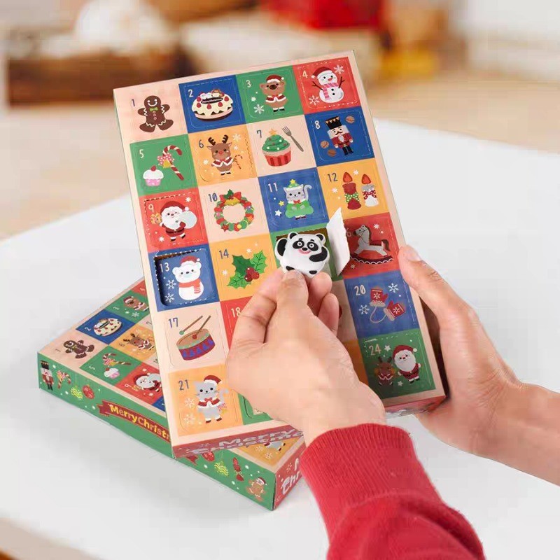 Christmas Mystery Blind Box - 12/24 Grid Assortment สําหรับเซอร์ไพรส์คริสต์มาสและของขวัญส่วนบุคคล
