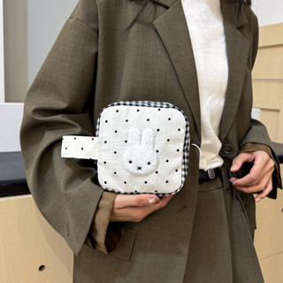 Ins กระเป๋าเครื่องสําอางโพลารอยด์กระเป๋าเก็บแบบพกพาลายจุด Mi…