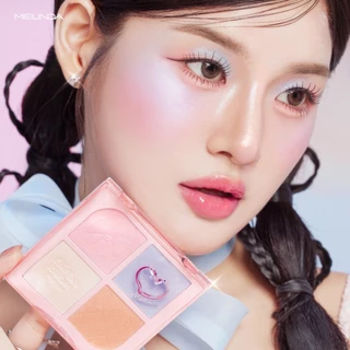 MEILINDA Chiffon Ribbon Highlight เมลินดา ไฮไลท์ เนื้อละเอียด สีสวย เกลี่ยง่าย ผิวดูโกลว์ ขนาด 8.8g