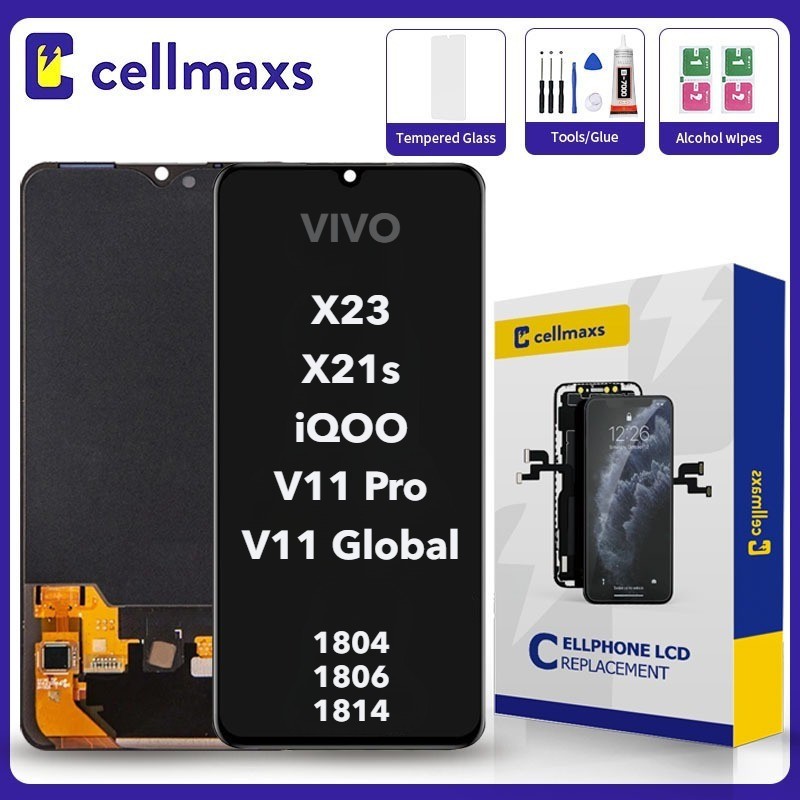 สําหรับ VIVO X21s X23 iQ00 V11 Global V11 Pro 1804 1806 1814 V1809A V1816A V1809T V1816T LCD หน้าจอส