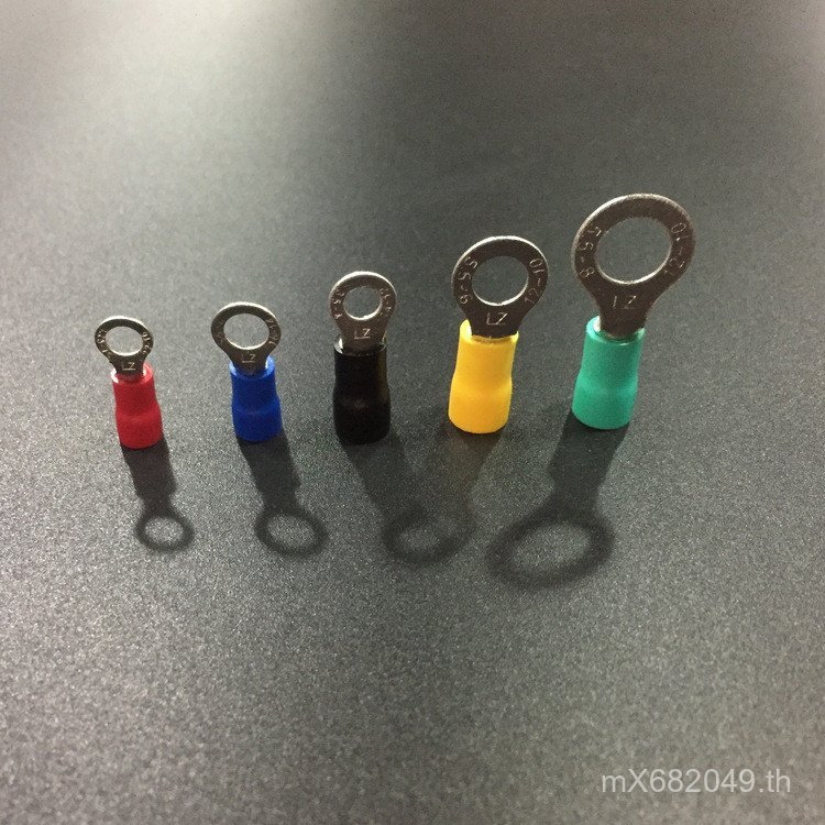 Terminal OT4-5 ลวดทองแดงจมูกตาแมว O-Type RV3.5-5 เทอร์มินัลฉนวนล่วงหน้า Wire Ear Grounding ADGF