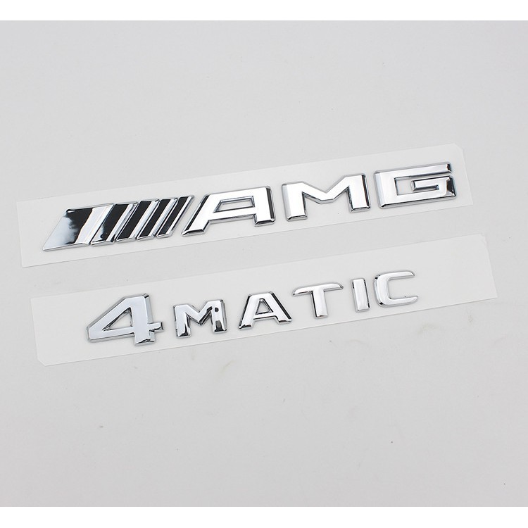 2016-2017 Mercedes Benz / / AMG สัญลักษณ์ 4MATIC โลโก้ 4 ขับ โลโก้ AMG โลโก้รถ
